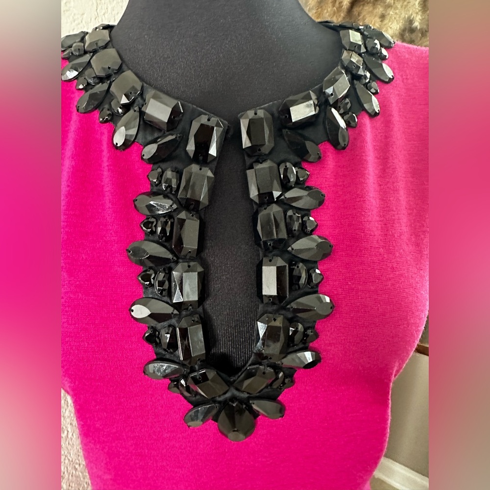 ECI Magenta Black Trim w/ Gems Size 8 - Picture 3 of 6